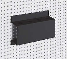 Holders for perforated panels