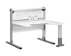 ALF-N workbench with 3 aluminium supports