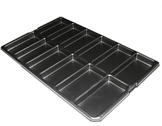 Standarized ESD trays for boards and components storage 