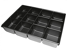 Standarized ESD trays for boards and components storage 