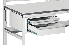 Suspended drawer units