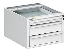 Suspended drawer units