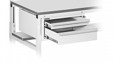 Suspended drawer units