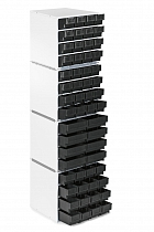 Small parts stackable cabinets