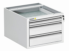 Suspended drawer units