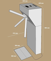 Fully automated turnstile system