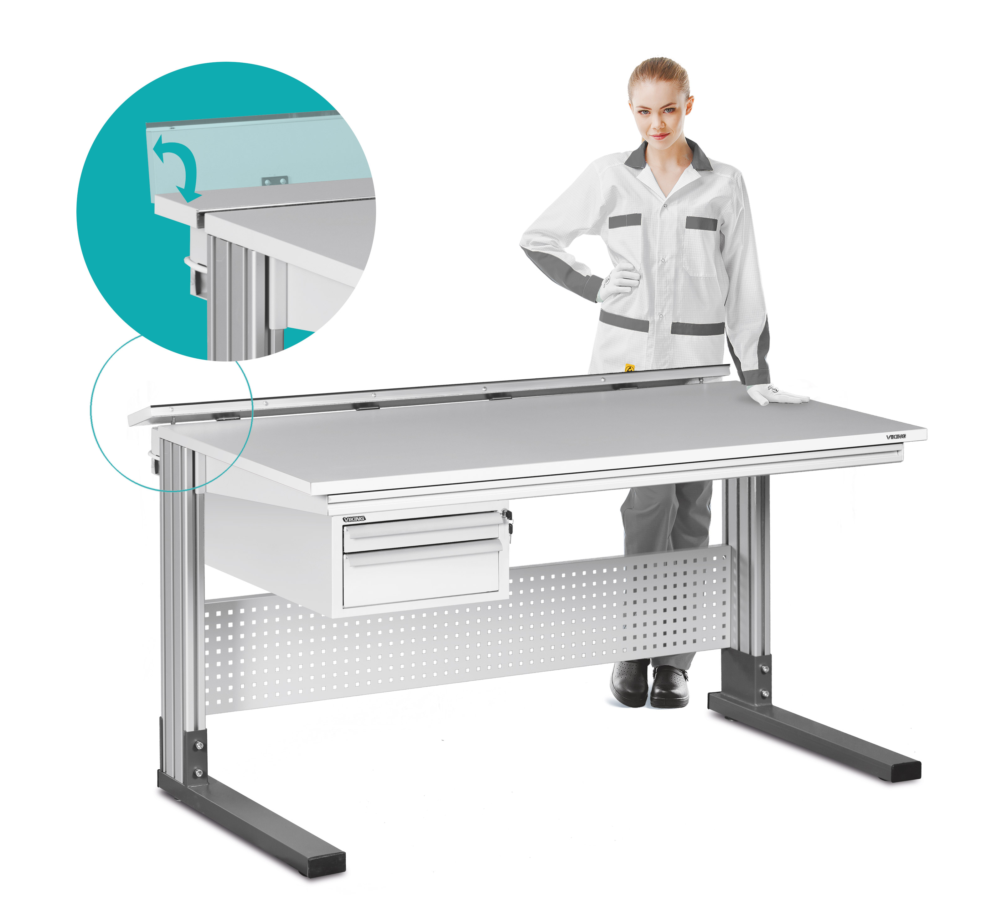 anti-static workbench and technical workbenches ALPHA-U